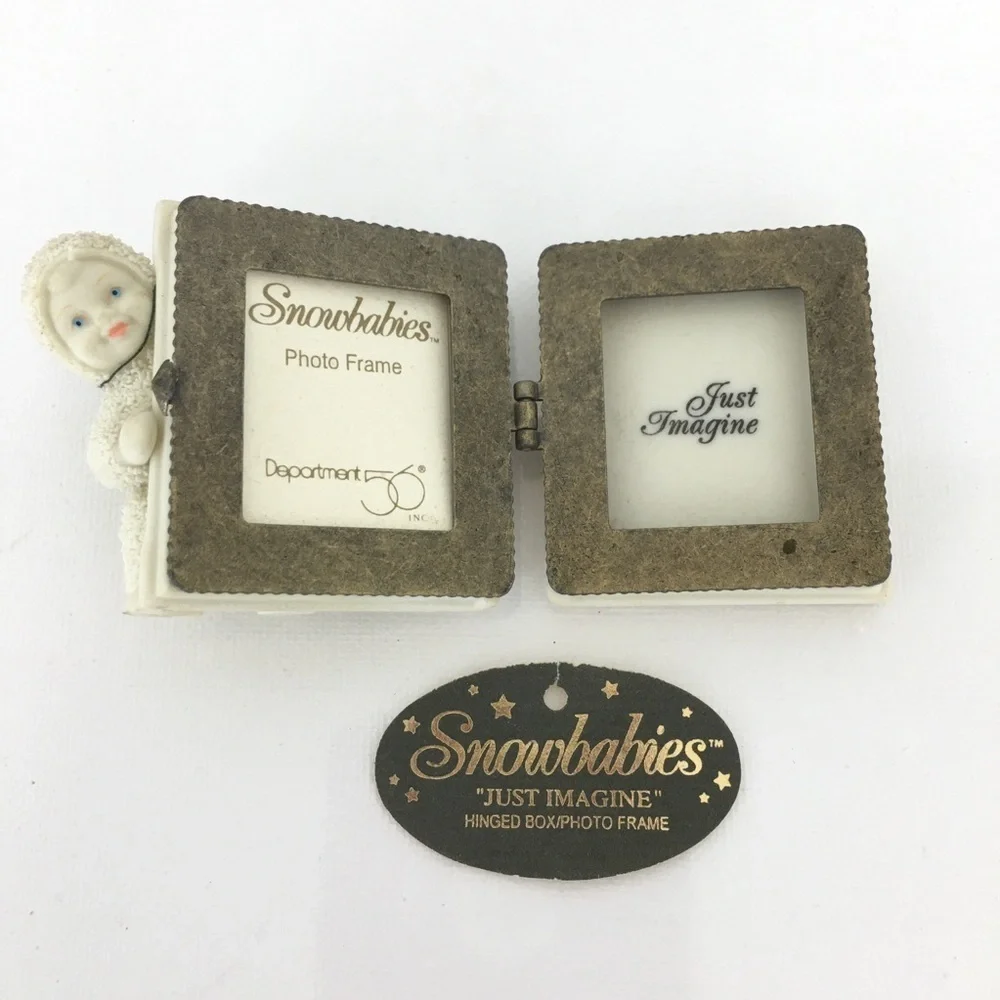 Department 56 Baby's First Picture Frame Snowbaby Angel Miniature Box Frame